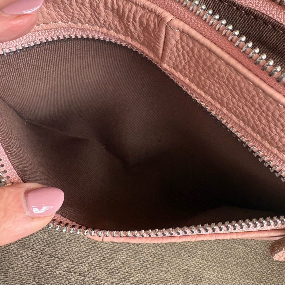 Befen Pink Leather Wristlet Clutch - Women's Bag. 9”X5.5”. INV25/483 - Picture 2 of 12